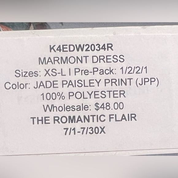 Bishop + Young NWT Marmont Boho Dress in Kade Paisley.  Size S - Picture 10 of 10